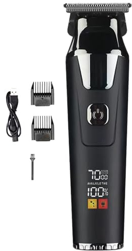Hair Trimmer for Men - Battery Powered Electric | Leiser Rechargeable Beard Trimmer and Digital Display Trimmer | Professional Styling Trimmer for Women and Men in the