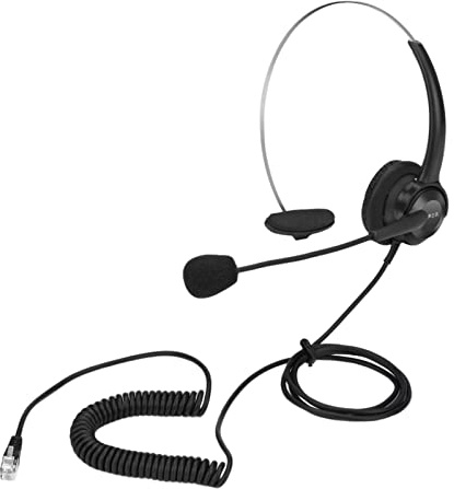 KBOLAE Phone Headsets Earphone Mic Head Wear Noise Cancelling Corded for Desk Phone