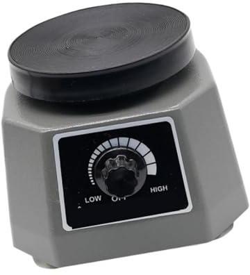 Vibrateur for plâtre dentaire, petite table vibrante ronde à vitesse réglable for plâtre, équipement de plâtrerie(220V)