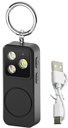 Alarma Personal | Autodefensa y Seguridad de 150dB,Fuerte para Protección Segura y Alarma Personal - para Niñas, Niños, Ancianos, Estudiantes, Universidad, Viaje Diario, Mochila y