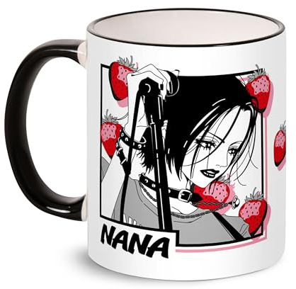 Elbenwald NANA - Tasse Osaki und Hachi für NANA Fans 320ml Fassungsvermögen Spülmaschinen- und Mikrowellengeeignet Keramik