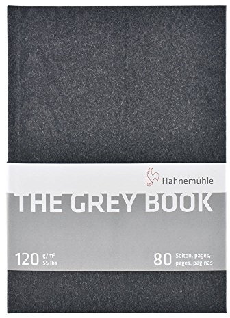 Hahnemuhle : The Grey Book Carnet de croquis 40 feuilles A5 120 g/m²