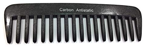 Strähnenboy 232 av Hercules säggen kolkam antracit 13 cm 18 zinken lockkam remkam afrokam grov tandning (C232a) antistatisk