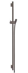 hansgrohe Unica Barre de douche S Puro 90 cm avec flexible de douche, noir chromé brossé, 28631340