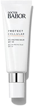 DOCTOR BABOR Sonnencreme LSF 50 für das Gesicht, Schnell einziehender & nicht klebender Sonnenschutz-Balsam mit Panthenol, Protecting Balm, 1 x 50 ml