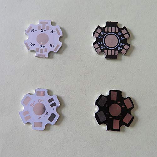 20Stück 1w,3w,5w RGB RGBW LED Starplatine Sternplatine Aluminium Leiterplatte Grundplate (RGBW 8pins)