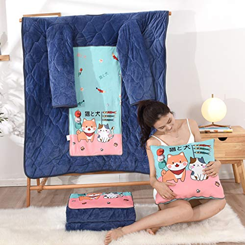 VOCD Lazy Quilt, Decke Mit Ärmeln, Tragbare, Dicke, Gewaschene Decke Für Erwachsene Frauen, Männer, Gemütlich, Warm, Superweich, Bequem Liegend Beim Lesen