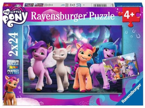 Ravensburger barnpussel - 05235 My Little Pony Movie - pussel för barn från 4 år och uppåt, med 2x24 bitar