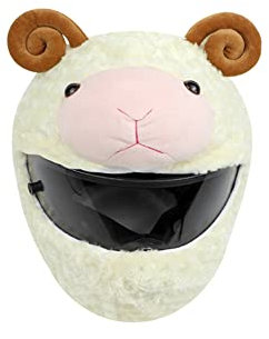 BYNYXI Motorradhelm Cover Plüsch Hase, Stoff-Cover für Motorradhelm Überzug Plüsch Tier Kaninchen Helm Lustiger Schutzhülle Motorradhelm Reitausrüstung Cartoon Helmbezug Motorradhelm Abdeckung