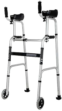 Ywanwj Leichtgewichtrollator Gehhilfe Für Senioren Gehhilfe faltbar Standardrollator Medical Gehhilfe Stehender Walker Mit Armstütze Leichtgewicht Faltbarer Rollator gehhilfen senioren krücken