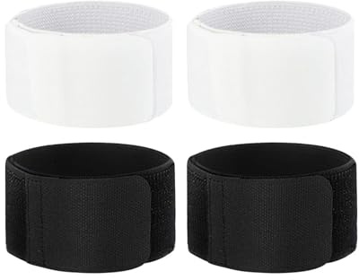 Schienbeinschonerhalter4PCS Stutzenhalter Schienbeinschonerhalter Fussball | Stutzenhalter Fussball Anti Rutsch Herren Damen und Kinder Klettverschluss Atmungsaktive Radfahren Laufen