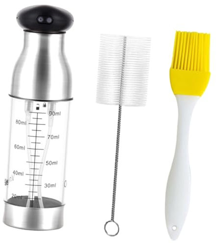 Alipis Edelstahl Ölsprühflasche 1 Satz mit Druckfunktion für Küche
