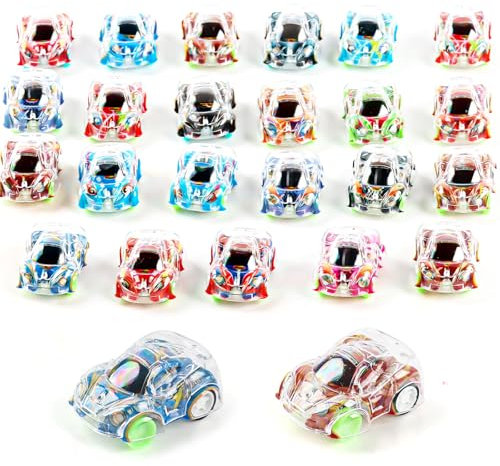 Gxhong Kinder Aufziehauto, 50Pcs Klein Spielzeugauto Set, Mini Auto Gastgeschenke, Buntes Aufziehauto, Kinder Mini Aufziehspielzeug, für Jungen Mädchen Geburtstags Geschenke