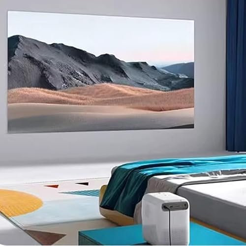 GFYHTN Roll-Up Projector Screen 60'' 100'' Anti-Light Portable Movie Screen HD 4:3/16:9 Foldable Indoor Outdoor Projection Screen, Lightweight Carry(60inch-4:3)