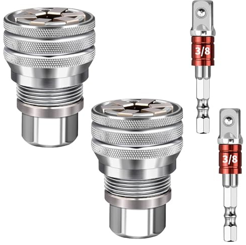 srmiqlye Universal-Steckschlüssel, 10 mm-19 mm, 2 Stück, 3/8 Drive, Universalwerkzeug, Heimwerker, Auto, Industrie