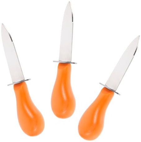 PHENOFICE 3stücke Teiliges Griff Austernmesser Und Scharfe Austernöffner Für Öffnen Von Meeresfrüchten Für Küche Und Seafood-