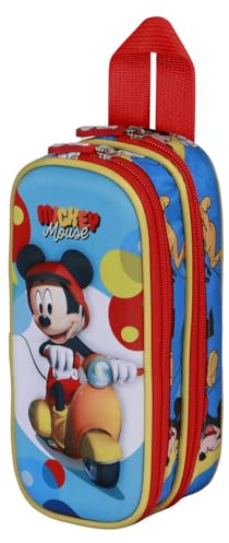 Disney 3d Double Pencil Case Astuccio 3D Doppio, Taglia Unica
