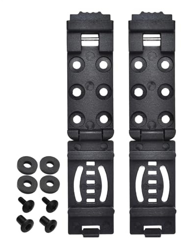 Lunaobrik Gürtelclip für Scheide – 2 x Nylon-Clip-Taillenhalter, Scheide, einfacher Zugriff, multifunktionale Trägerklemme mit Schrauben zum Wandern, Bergsteigen, Einzelnes Attribut, Refer to