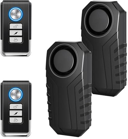 Cruxer 2 Fahrrad Alarmanlage mit Fernbedienung,Fahrrad zubehör Drahtlos Diebstahlsicherungen,Motorrad Fahrrad Alarm,Fahrradalarmanlagen alarmschloss fahrradschloss mit alarmfunktion für Ebike Scooter