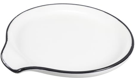 HEALLILY Repose-cuillère en céramique pour cuisine - Support décoratif pour cuillères à café - Facile à nettoyer - Support en céramique robuste pour tables à manger, cafés et restaurants