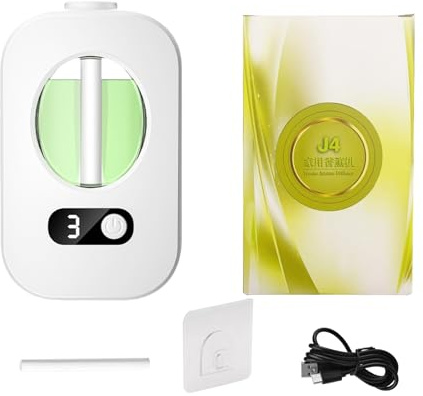 Vesidoloy Macchina Diffusore di Fragranze | Macchina Diffusore di Profumi Automatica,Design con Timer Apparecchio da Parete Ricaricabile per Camera Bagno Soggiorno Hotel Spa Meditazione