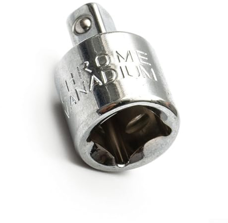 1/4 3/8 1/2 Drive Socket Wrench Adapter Converter - Female to Male Steel Tool for Professional Mechanics and DIY Projects(3/8-1/4)