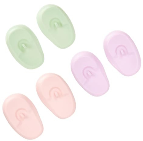 BAZEITFLOW 3 Pairs Silicone Hair Dye Ear Covers Heat-resistant Ear Protectors for Hair Coloring Salon Use Lightweight Hairdressing Accessories