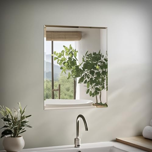 Gatco 1803 Flush Mount rektangel ramlös vanlig spegel, klar