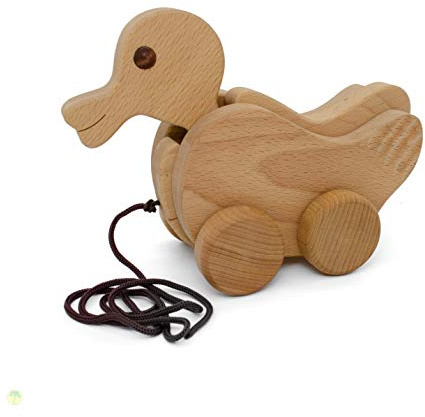Ente mit Flatterflügel, Ziehtier, Nachziehspielzeug