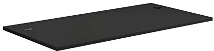Allcam UK-made MFC Desk-top 1600x800 mm for home office sit-stand desk frames w/Cable Holes+ Grommet Covers in Black