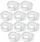 Mitavo Topes de puerta set de 10, Protector Puerta Casa, Topes de Manillas para puertas y ventanas, Topes Transparentes para Puertas