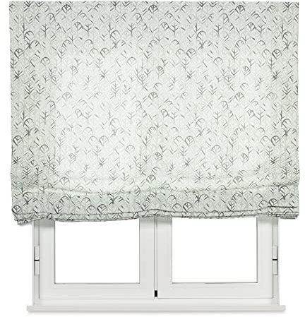 VIEWTEX | Estor Paqueto Traslúcido Estampado Toxa Color Blanco | Medidas 120x175cm | Plegable sin Varillas | Fabricado en España | Garantía de 5 Años | Fácil Instalación y Limpieza