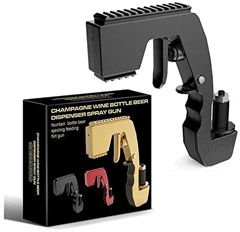 Bubbly Sparkling Wine Gun Shooter, Verstellbarer Weinspender Flaschenverschluss Wein Bier für Bars, Junggesellenabschied, Hochzeit, Weihnachten, Geburtstag, Festivals