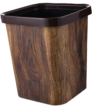 MagiDeal Poubelle, Poubelle D'intérieur, Sans Couvercle, Grande Corbeille à Déchets Durable, Poubelles de Toilettes, pour Toilettes, Maison, Dortoirs, Buanderi, Carré 15L
