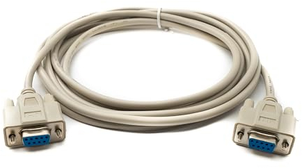 System-S D Sub Câble 3 m 9 broches femelle vers femelle RS232 DB9 Adaptateur Gris