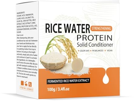 NAOLVE Reisshampoo Bar mit Reiswasser 2 in 1 - Conditioner-Riegel für Haarwachstum, Anti-Haarausfall & Stärkung