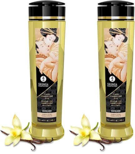 Shunga Shunga - Desire Masaje Olie Vainilla - 240 Ml 260 g (Paquete de 2)