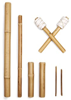 BAMBOOCOLIC Bambus-Massageset – ideal für professionelle Gesichts- und Körpermassage, chemisch unbehandelte Bambusrohre, antioxidative Eigenschaften (Massageset, 8 Stöcke)
