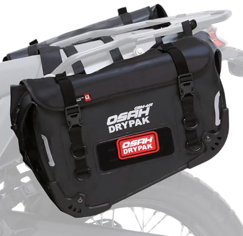 Greanthour Motorrad Satteltaschen wasserdicht, antivibrationsgeländertaugliche Packtaschen 40L, für die meisten Abenteuer- und Sportmotorradträger, 1 Paar