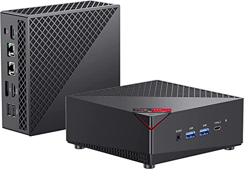 ACEMAGICIAN Mini PC, AMD Ryzen 5 5625U (6C/12T, Fino a 4,3 GHz), Mini computer Windows 11,16GB DDR4 RAM 512GB M.2 2280 SSD Grafica 7 Core 1800 MHz, Dual Ethernet/Type-C/per Ufficio, Studio