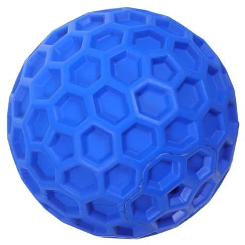VANZACK Pelota Chirriante para Perros Juguete de Masticar Diseño de Panal para Limpiar Dientes Juguete para Cachorros y Mascotas Pequeñas para Juego y Diversión
