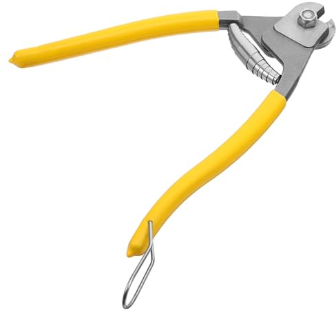 FRCOLOR Cortacables de Acero Endurecido con Mango Ergonómico para Construcción y Reparaciones Hogar Tijeras Compactas para Cuerdas y Cables Herramienta Precisa y Duradera para DIY y