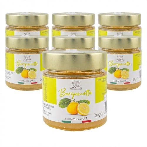 Consorzio Motta - Marmellata al Bergamotto di Reggio Calabria, Naturale, Profumata, Pack 6x260 g