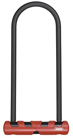 ABUS Ultimate 420 U-lock staffa USH - Lucchetto per bicicletta con grillo rotondo e Livello di sicurezza 12-140 mm altezza del grillo, nero