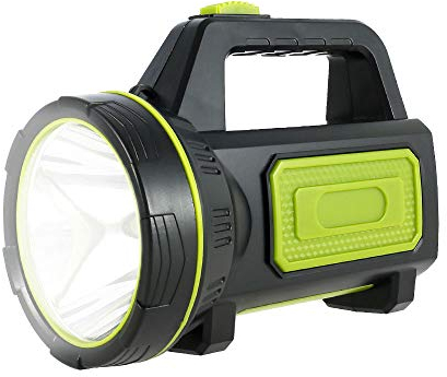 Torcia lampada Led, ultra potente, ricaricabile USB, 135000 Lumen, 6000 mAh, torcia elettrica impermeabile, ad alta potenza, per emergenze, escursionismo, campeggio, caccia (senza luce laterale).