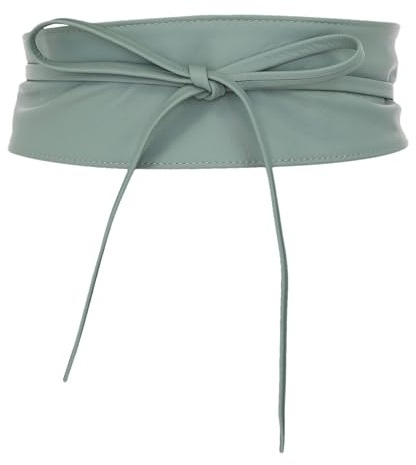 FASHIONGEN - Echtem Rindsleder Vollnarbenleder Obi Gürtel für Damen, Bindgürtel, CASSIANE