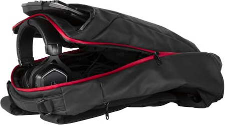 Konix Drakkar Mochila Protectora y de Transporte Ragnarr para PC Gaming portátil de 17 - Volumen 27 l - Negro y Rojo