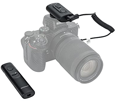 PROfezzion 165ft Wireless Remote Control Shutter Release for Nikon Z5 Z6 Z7 Z6II Z6III Z7II D750 D780 D7500 D7200 D5600 D5500 D5300 D3300 D3200 D610 D600 Df D7100 D7000 D5200 D5100 D5000 P1000 Camera
