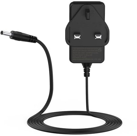 15V 1.4A 21W AC/DC Power Adapter Charger Replacement for Alexa Echo (1st and 2nd Gen), Echo Plus 1st Gen, Echo Show 1st Gen, Echo Fire TV 2nd Gen, Echo Link UK Plug Power Cord Charger- Black