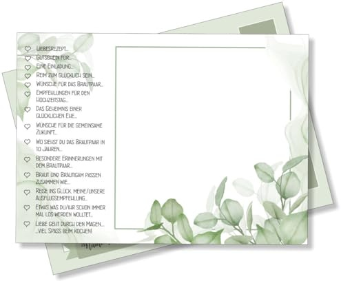 Hochzeitsgeschenk „Ein Jahr voller Grüße“ – 52 Karten für das Brautpaar – Kreatives Hochzeitsspiel & Gästebuch Alternative – Überraschung zur Hochzeit